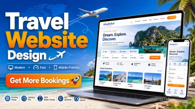 create a modern travel agency website for your business